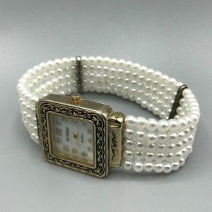 Kessaris Mother of Pearl Bracelet Watch